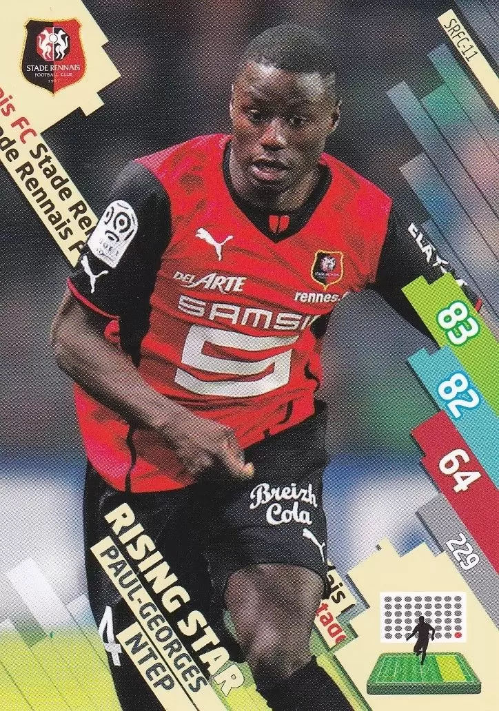 Adrenalyn XL Foot 2014-2015 (France) - Paul-George Ntep - Stade Rennais FC