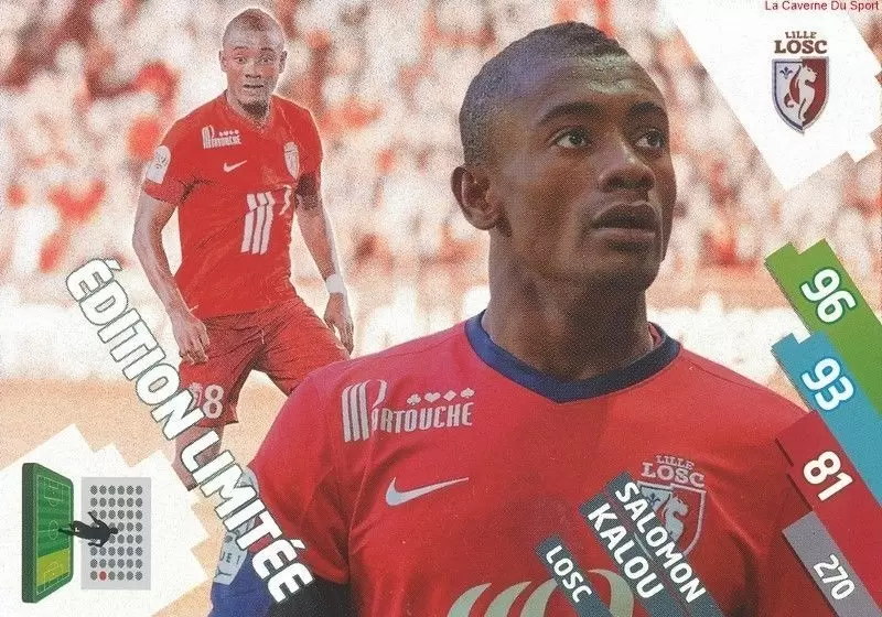 Adrenalyn XL Foot 2014-2015 (France) - Salomon Kalou - Lille Olympique SC