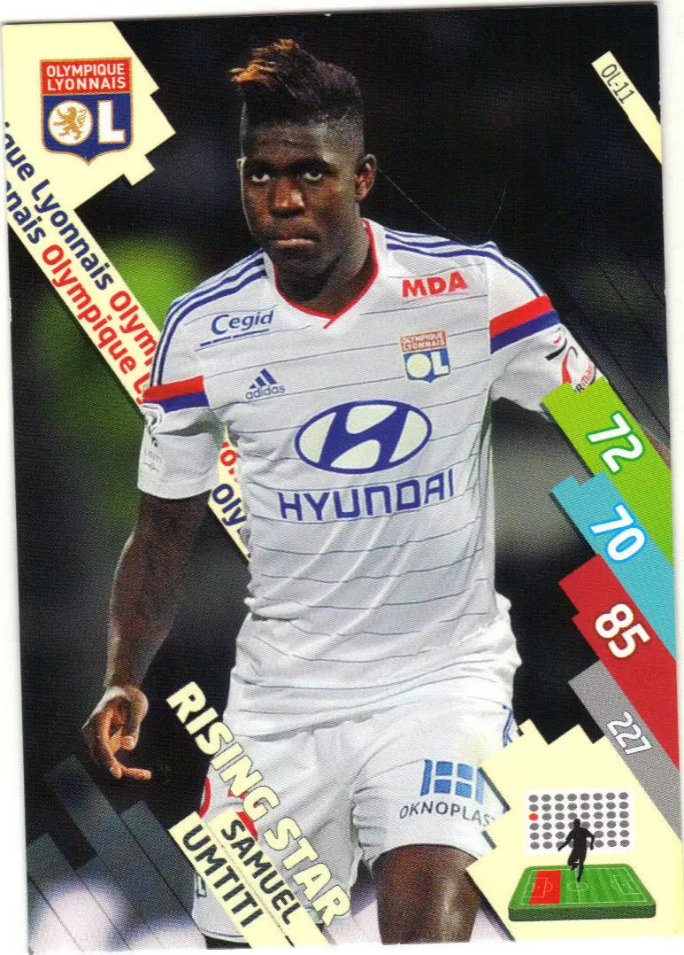 Adrenalyn XL Foot 2014-2015 (France) - Samuel Umtiti - Olympique Lyonnais