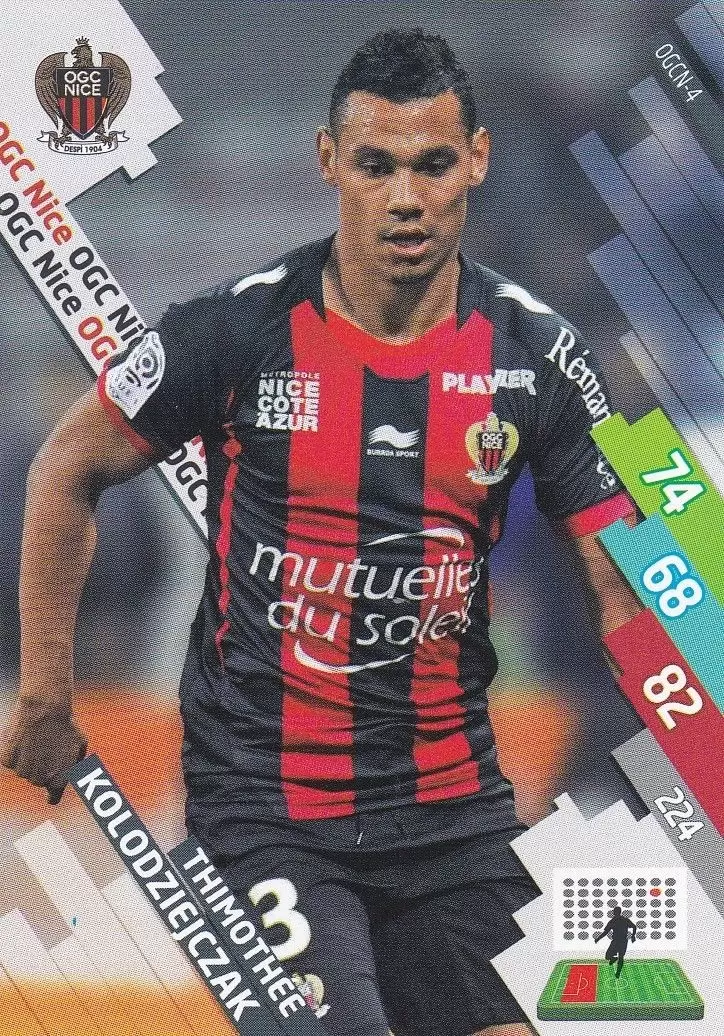 Adrenalyn XL Foot 2014-2015 (France) - Thimothée Kolodziejczak - OGC Nice