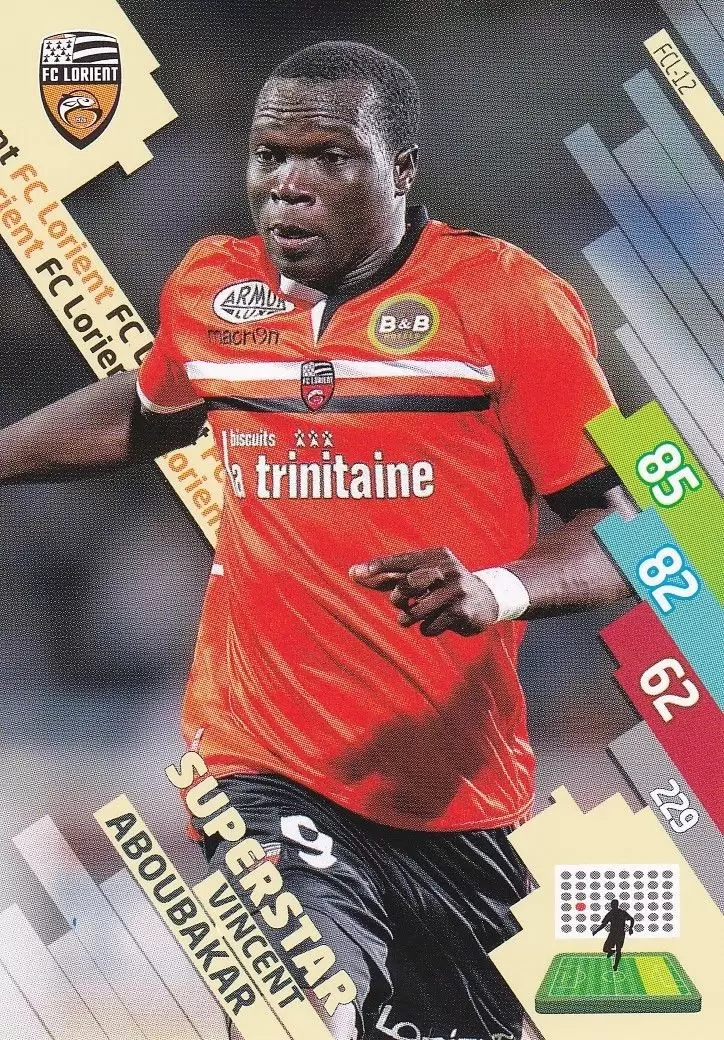 Adrenalyn XL Foot 2014-2015 (France) - Vincent Aboubakar - FC Lorient