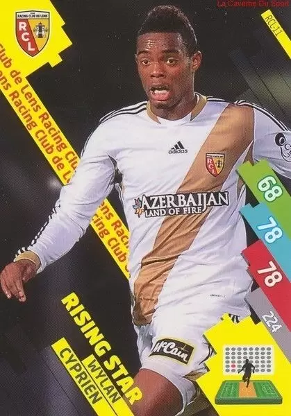 Adrenalyn XL Foot 2014-2015 (France) - Wylan Cyprien - Racing Club de Lens