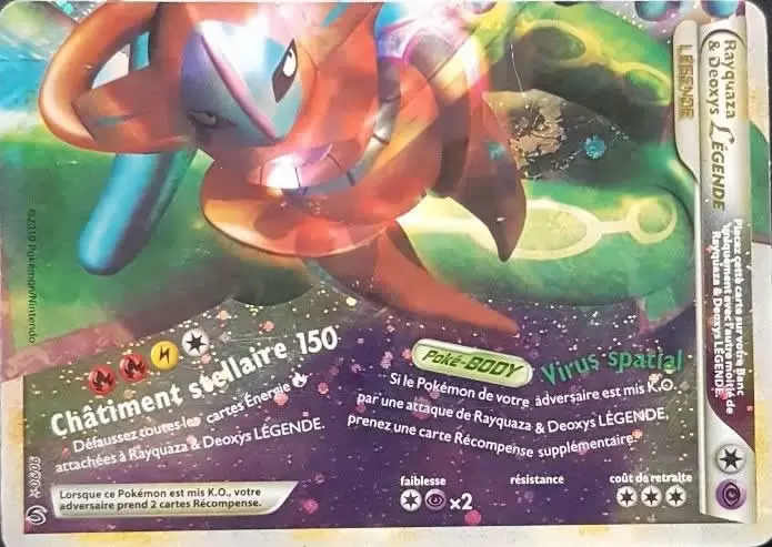 Pokémon Série HS-Indomptable - Rayquaza & Deoxys LÉGENDE holographique