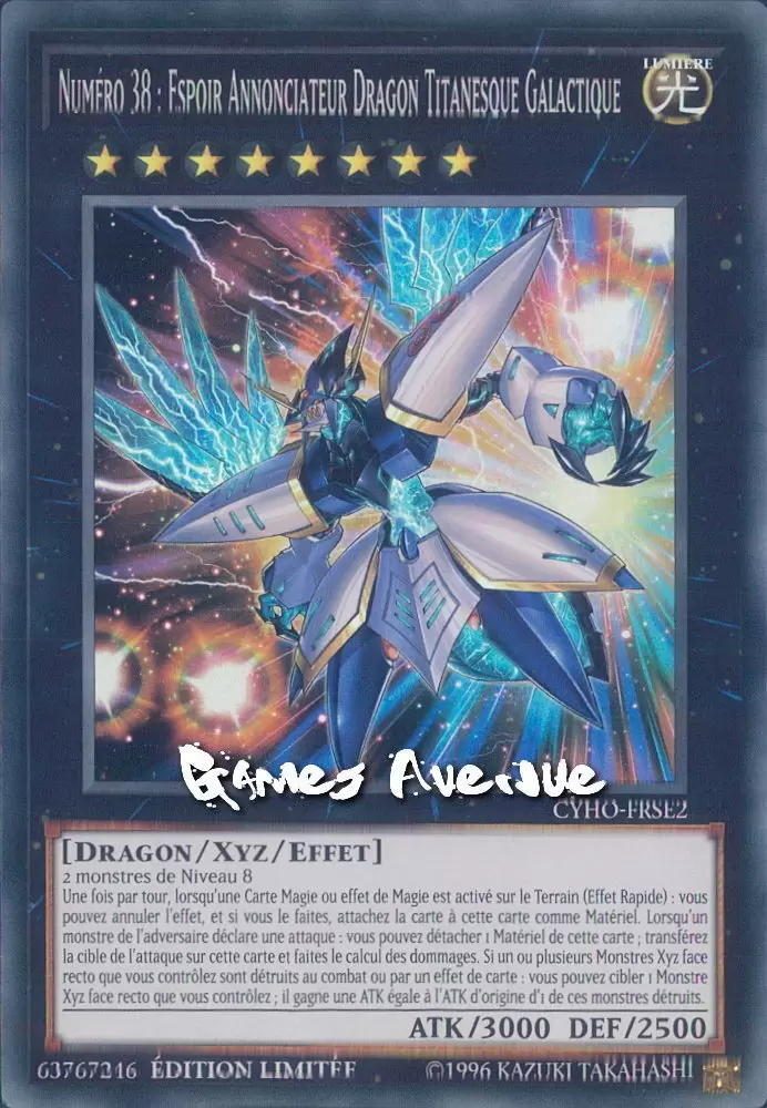 Horizon Cybernétique CYHO - Numéro 38 : Espoir Annonciateur Dragon Titanesque Galactique