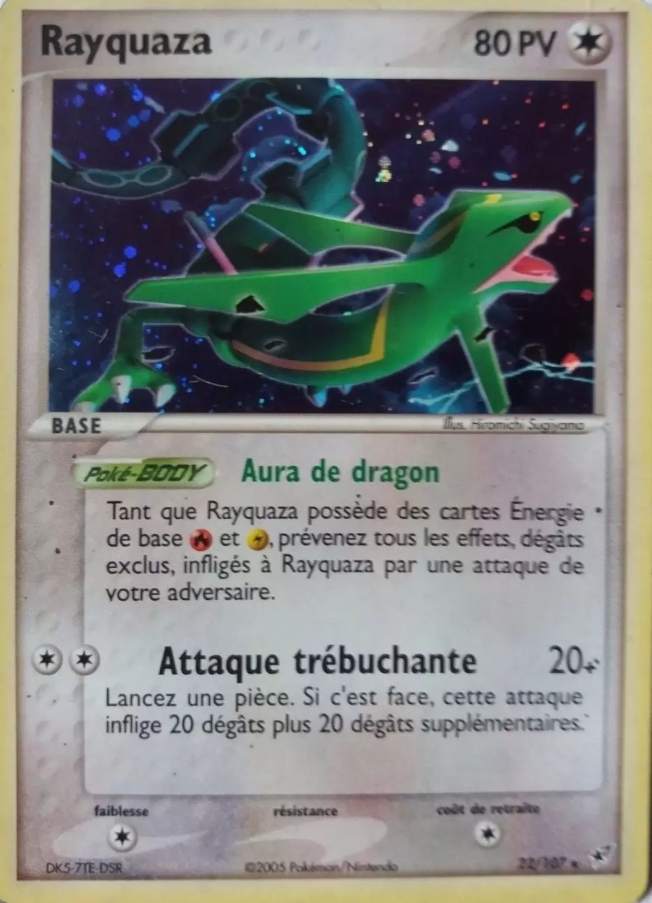 EX Deoxys - Rayquaza holographique