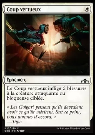 Les Guildes de Ravnica - Coup vertueux