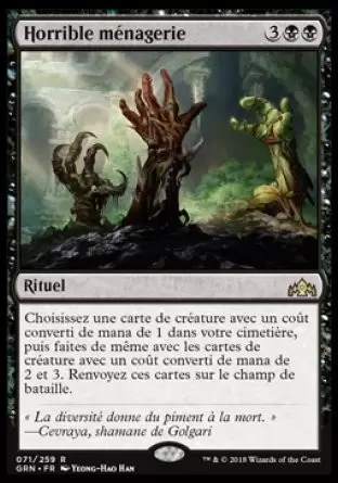 Les Guildes de Ravnica - Horrible ménagerie