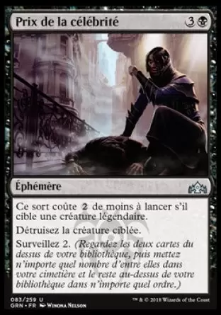 Les Guildes de Ravnica - Prix de la célébrité
