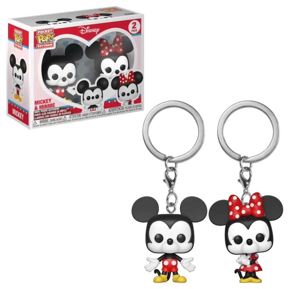 Disney - POP! Keychain - Disney - Mickey & Minnie 2 Pack