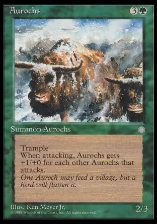Ere Glaciaire - Aurochs
