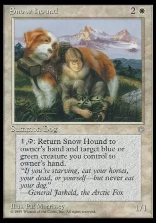 Ere Glaciaire - Chien de chasse des neiges