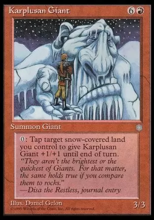 Ere Glaciaire - Géant karpluséan