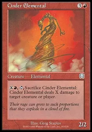 Mercadian Masques - Élémental de cendres // Élémental de scories