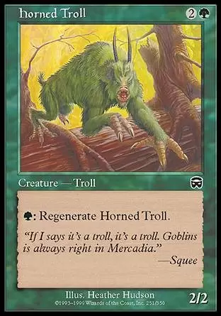 Mercadian Masques - Troll cornu