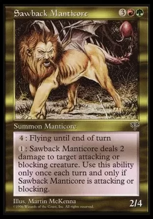 Mirage - Manticore au dos crénelé
