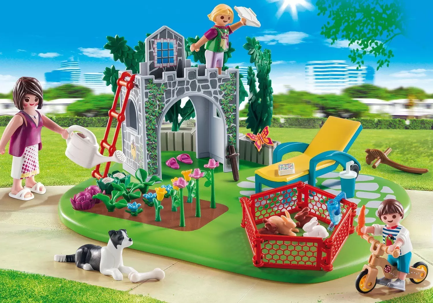 Playmobil dans la ville - Le Jardin Familial - Super Set