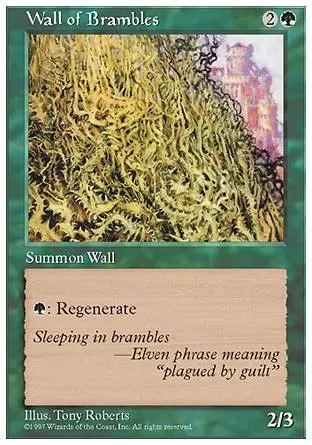 5ème Edition - Mur de ronces