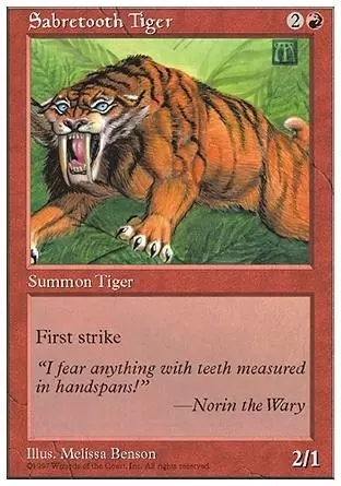 5ème Edition - Tigre à dents de sabre