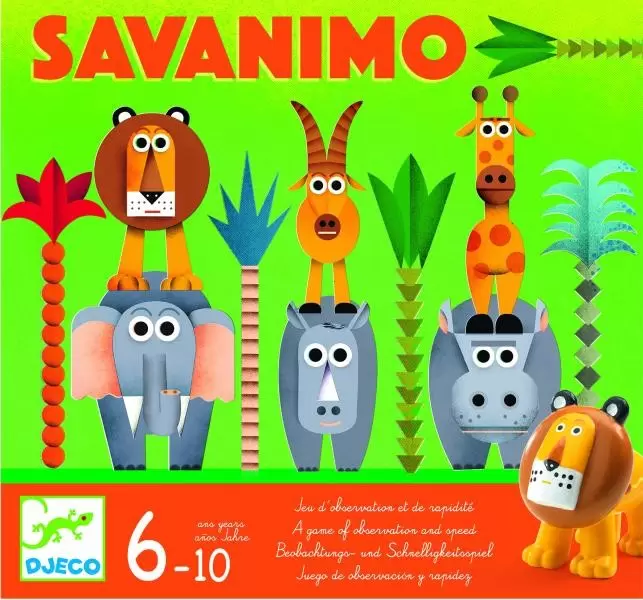 DJECO - Jeux de carte - Savanimo