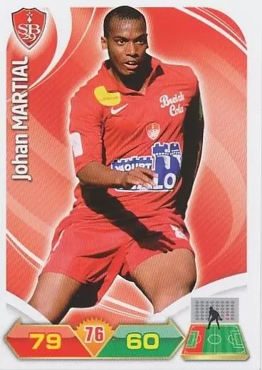 Adrenalyn XL 2012-2013 - Johan Martial - Brest