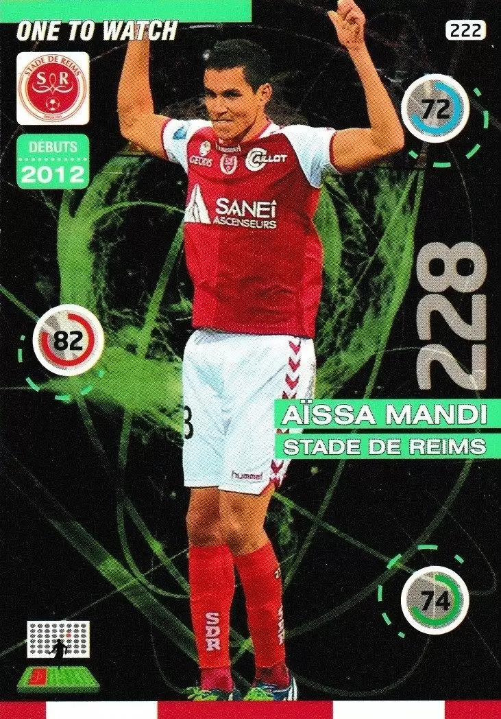 Adrenalyn XL : 2015-2016 (France) - Aissa Mandi - Stade de Reims