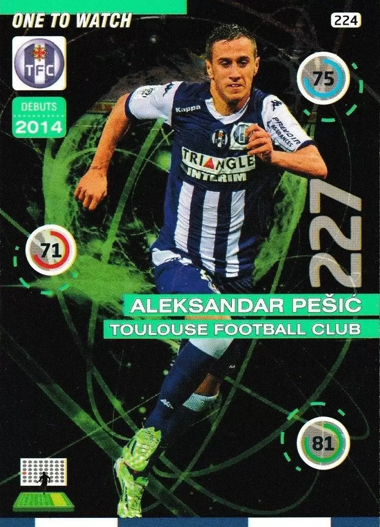 Adrenalyn XL : 2015-2016 (France) - Aleksandar Pesic - Toulouse Football Club