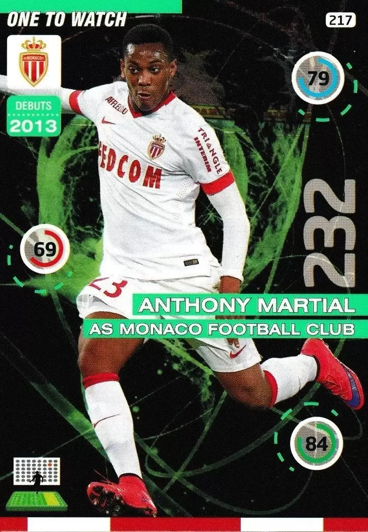 Adrenalyn XL : 2015-2016 (France) - Anthony Martial - AS Monaco Football Club