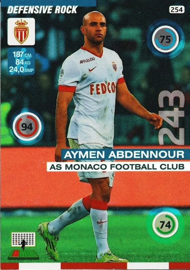 Adrenalyn XL : 2015-2016 (France) - Aymen Abdennour - AS Monaco Football Club