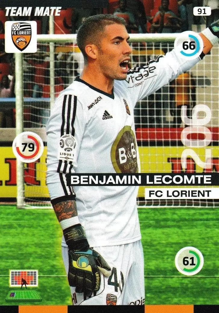 Adrenalyn XL : 2015-2016 (France) - Benjamin Lecomte - FC Lorient