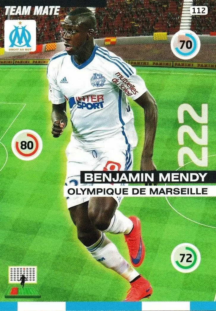 Adrenalyn XL : 2015-2016 (France) - Benjamin Mendy - Olympique de Marseille