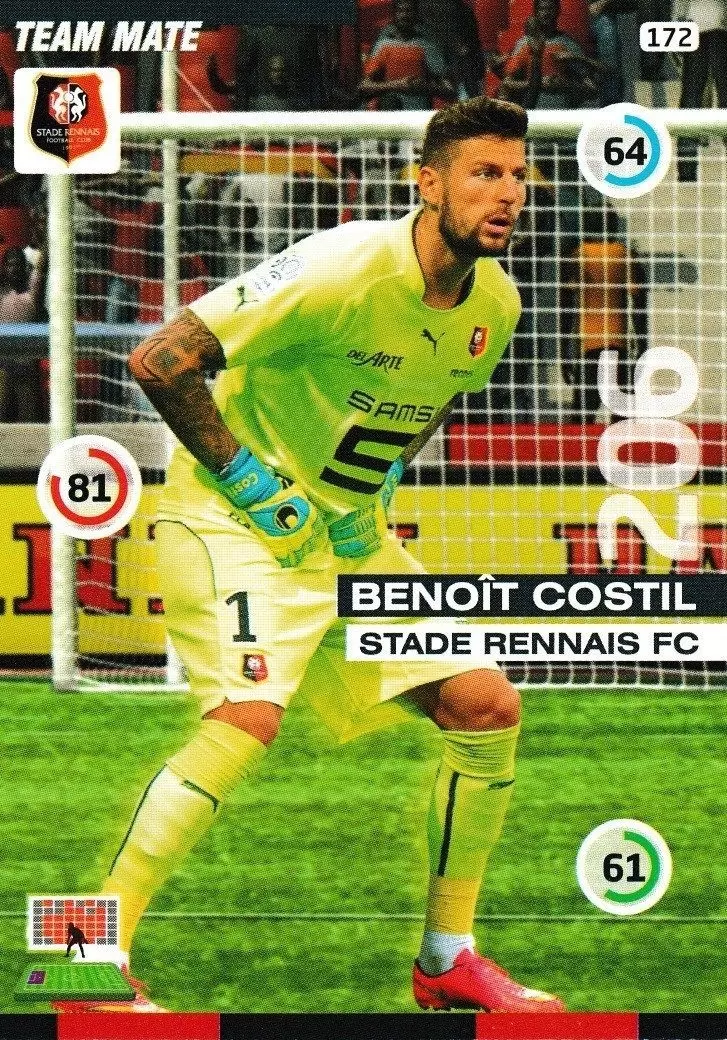 Adrenalyn XL : 2015-2016 (France) - Benoit Costil - Stade Rennais FC