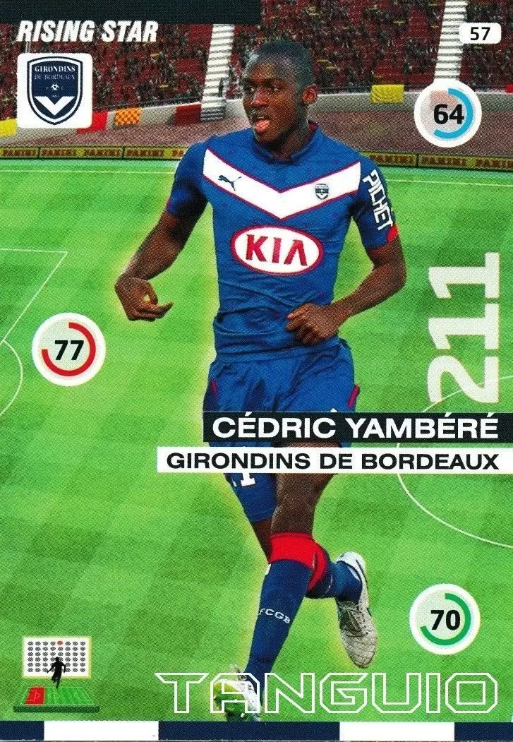 Adrenalyn XL : 2015-2016 (France) - Cedric Yambere - Girondins de Bordeaux