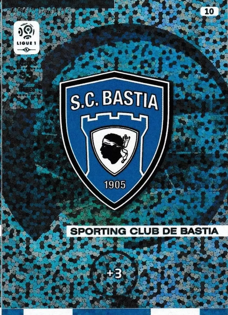 Club Badges - Sporting Club de Bastia - Adrenalyn XL : 2015-2016 (France)  card 10