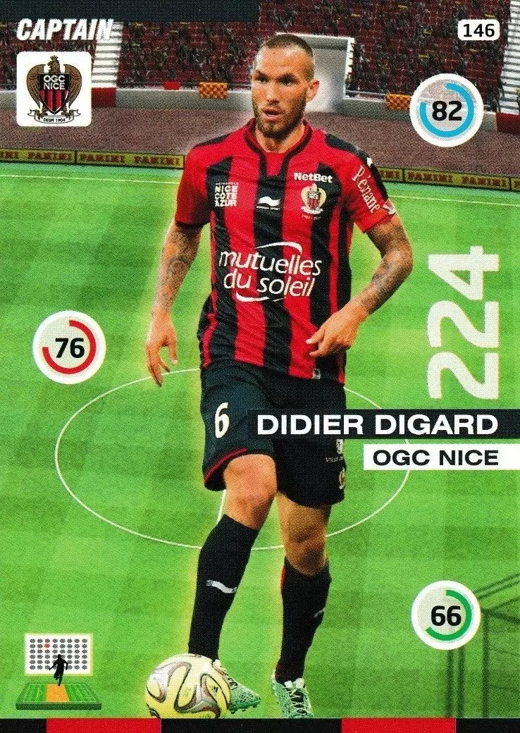 Adrenalyn XL : 2015-2016 (France) - Didier Digard - OGC Nice