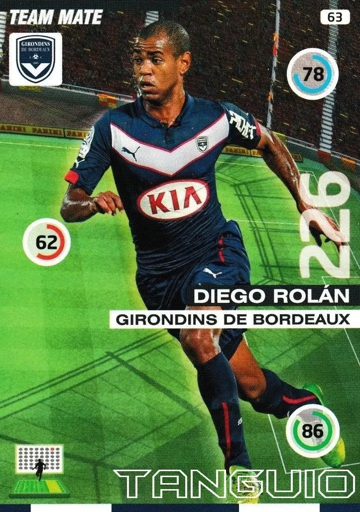 Adrenalyn XL : 2015-2016 (France) - Diego Rolan - Girondins de Bordeaux