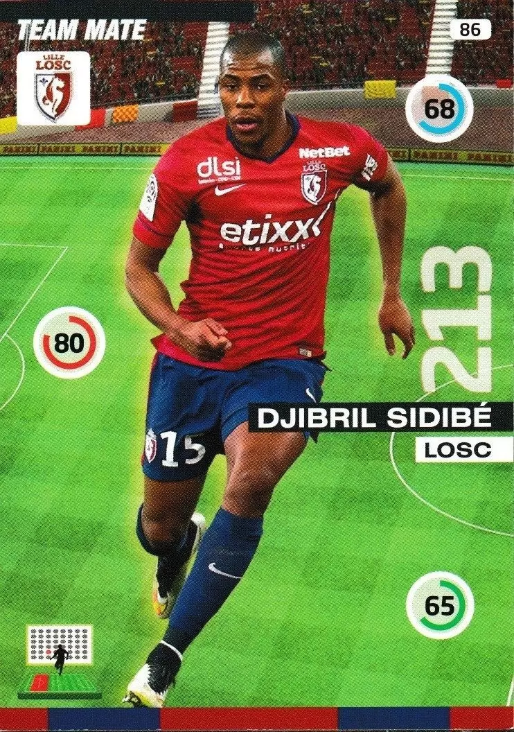 Adrenalyn XL : 2015-2016 (France) - Djibril Sidibé - Lille Olympique SC