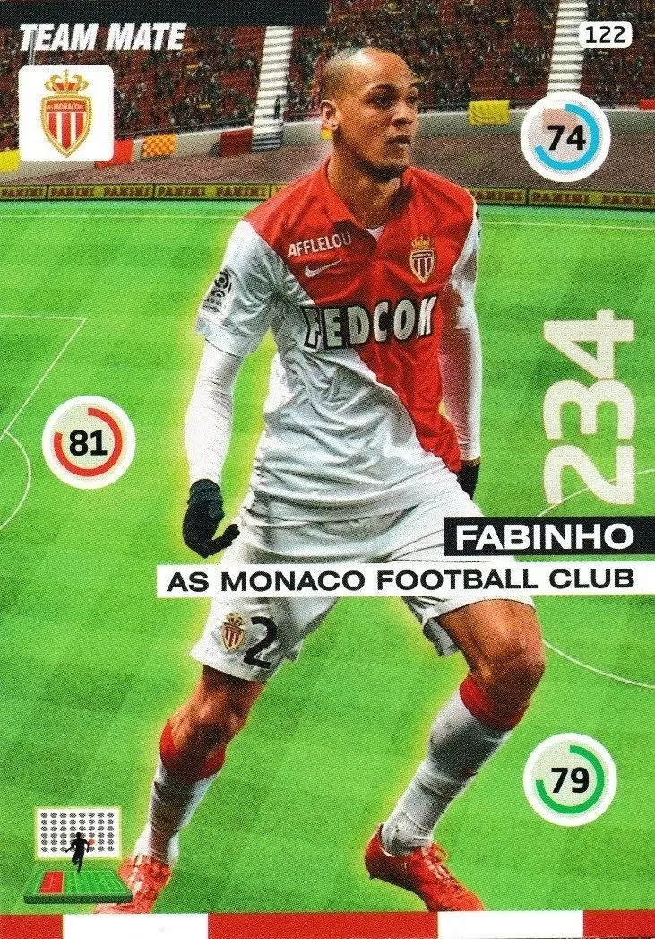 Adrenalyn XL : 2015-2016 (France) - Fabinho - AS Monaco Football Club