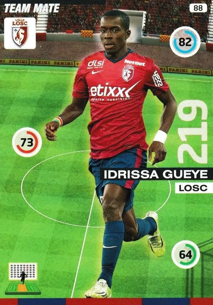 Adrenalyn XL : 2015-2016 (France) - Idrissa Gueye - Lille Olympique SC