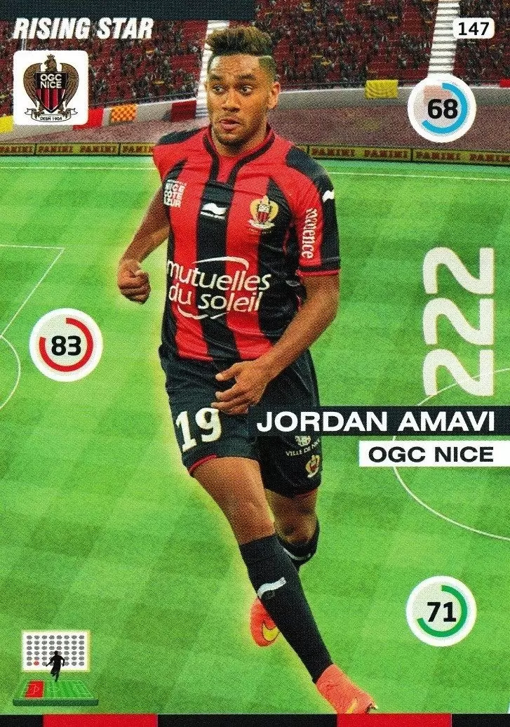 Adrenalyn XL : 2015-2016 (France) - Jordan Amavi - OGC Nice