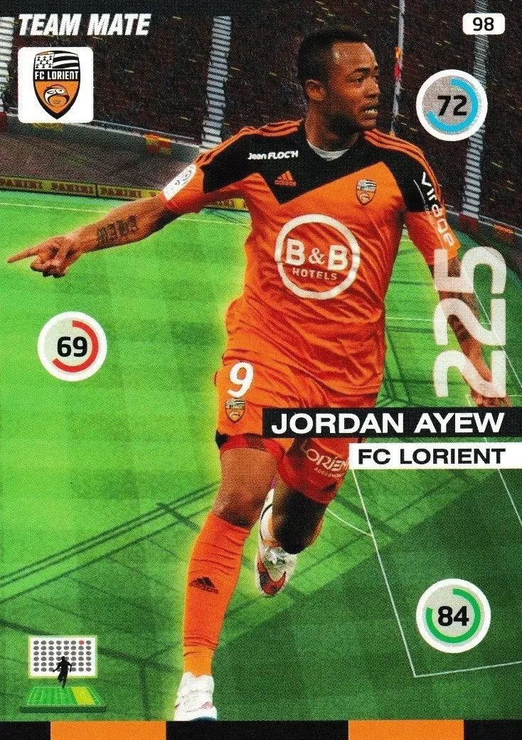 Adrenalyn XL : 2015-2016 (France) - Jordan Ayew - FC Lorient