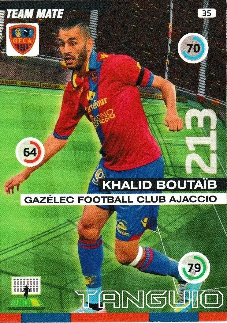 Adrenalyn XL : 2015-2016 (France) - Khalid Boutaib - Gazélec Football Club Ajaccio