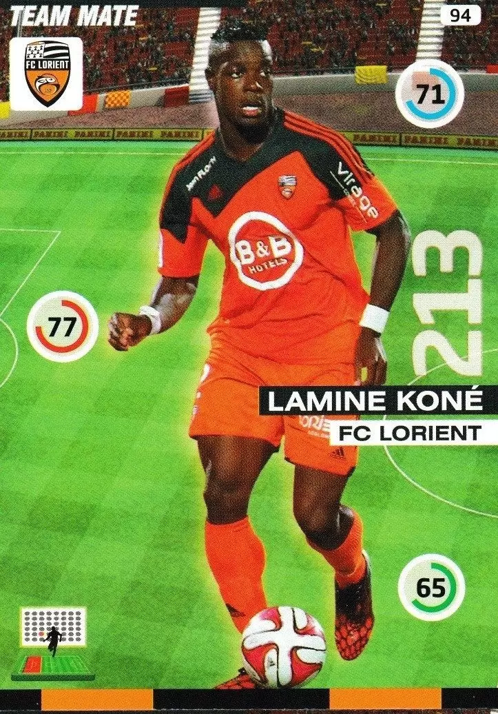 Adrenalyn XL : 2015-2016 (France) - Lamine Kone - FC Lorient