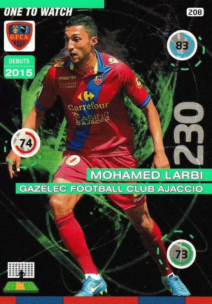 Adrenalyn XL : 2015-2016 (France) - Mohamed Larbi - Gazélec Football Club Ajaccio