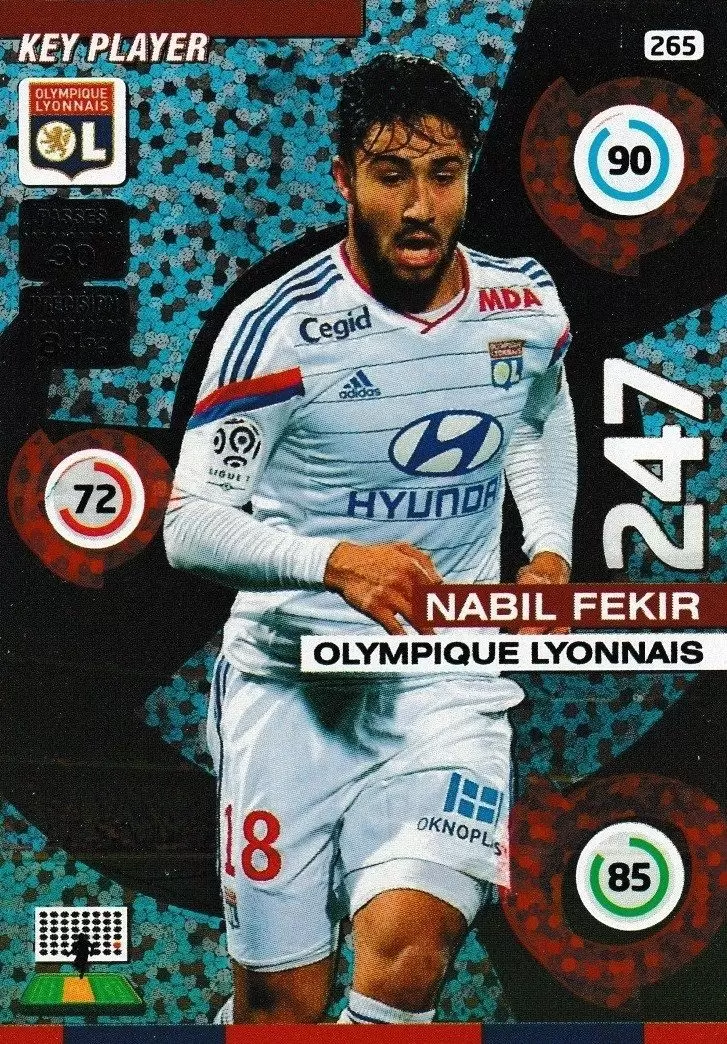 Adrenalyn XL : 2015-2016 (France) - Nabil Fekir - Olympique Lyonnais
