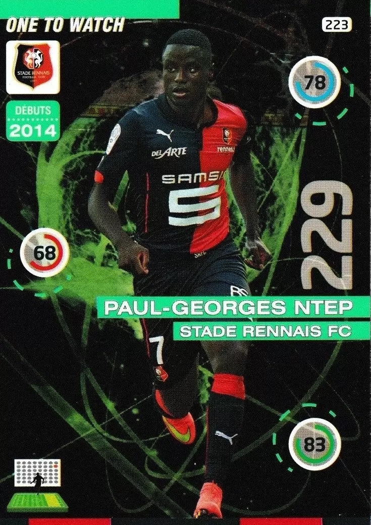 Adrenalyn XL : 2015-2016 (France) - Paul-Georges Ntep - Stade Rennais FC