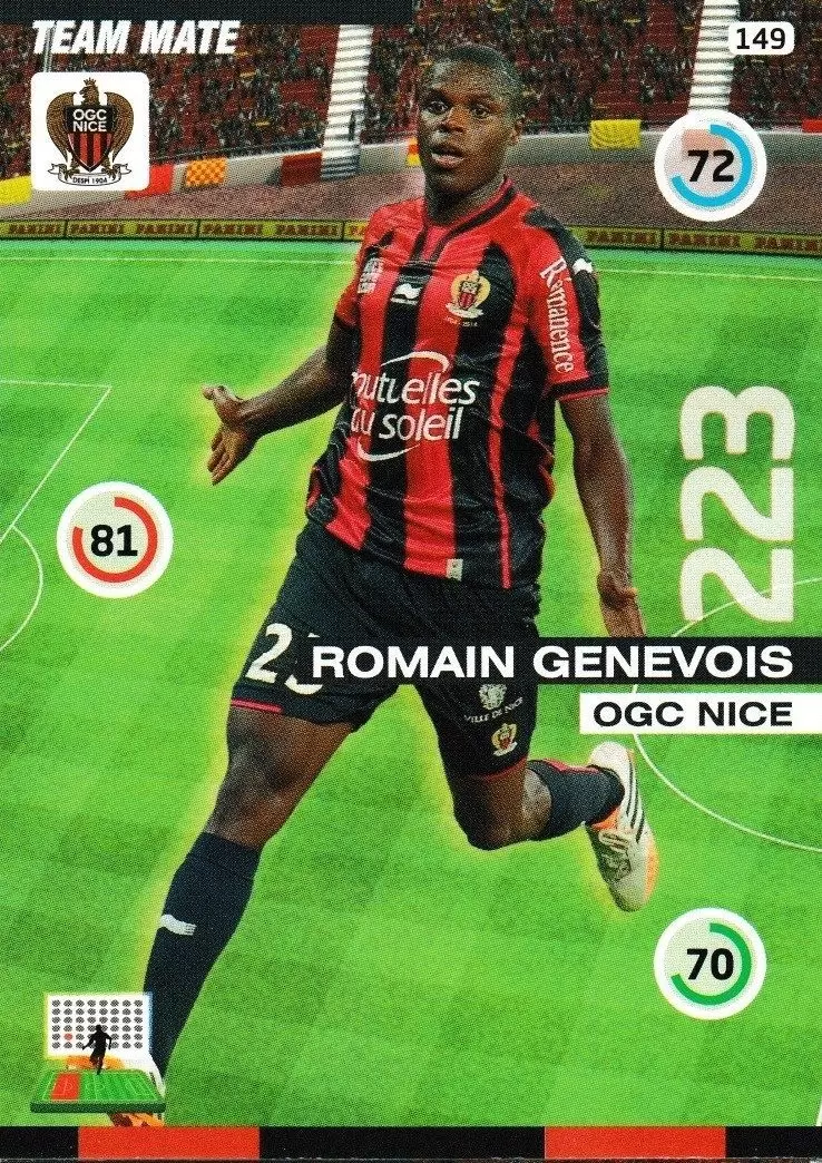 Adrenalyn XL : 2015-2016 (France) - Romain Genevois - OGC Nice