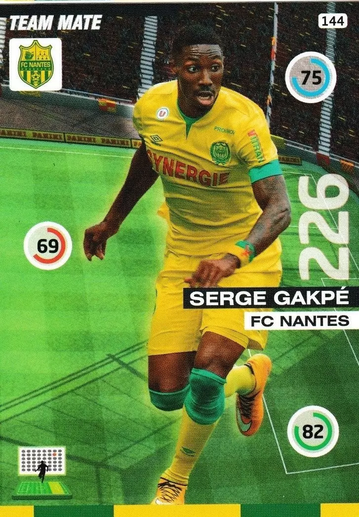 Adrenalyn XL : 2015-2016 (France) - Serge Gakpe - FC Nantes