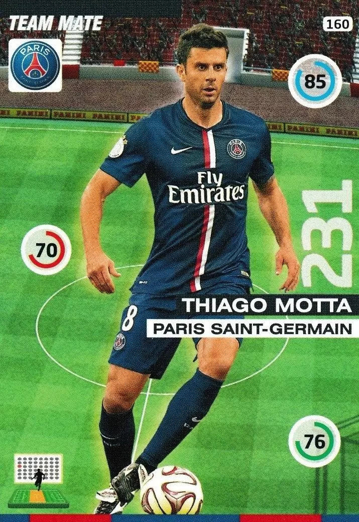 Adrenalyn XL : 2015-2016 (France) - Thiago Motta - Paris Saint-Germain