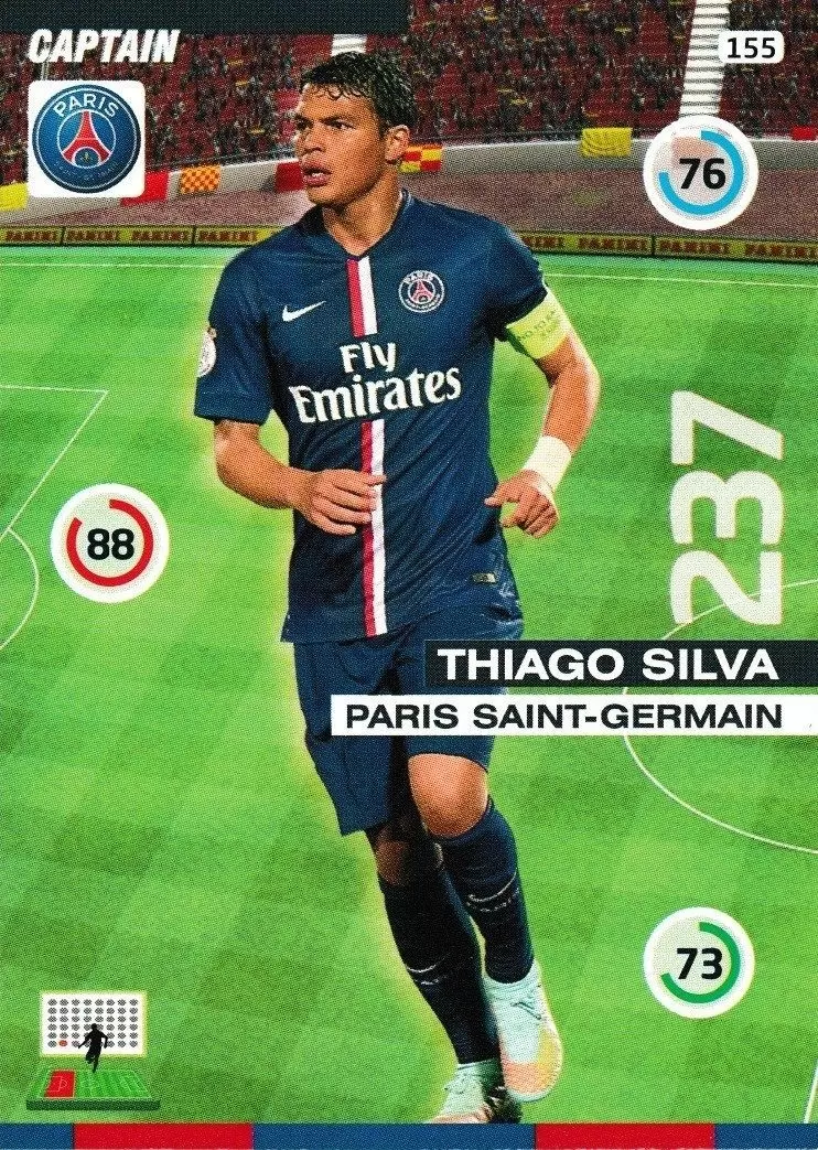 Adrenalyn XL : 2015-2016 (France) - Thiago Silva - Paris Saint-Germain