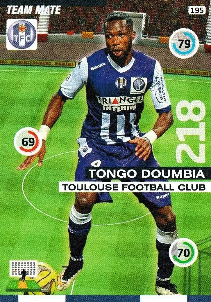 Adrenalyn XL : 2015-2016 (France) - Tongo Doumbia - Toulouse Football Club